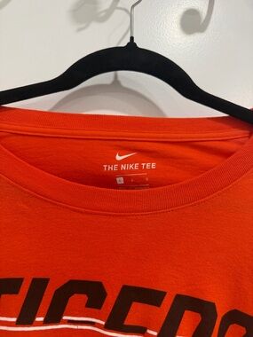 Nike Orange Crewneck Tee with Black Graphic